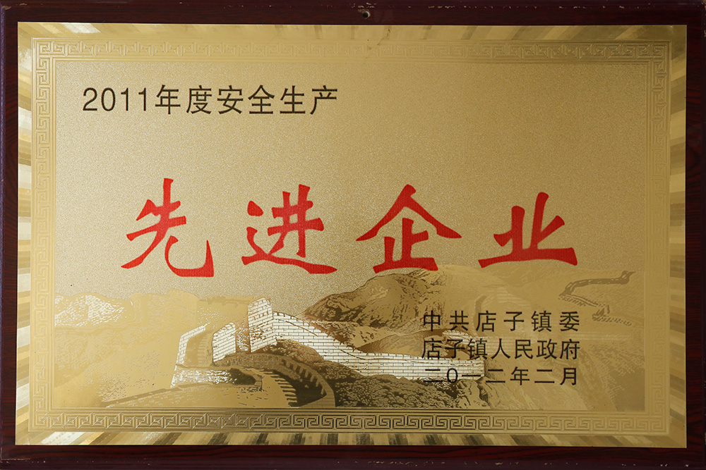 2011年度安全生產(chǎn)先進(jìn)企業(yè)